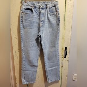 Sz 10 Aeropostale Super High Rise Straight Light Blue Women Jeans